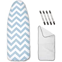 riijk Funda de Tabla de Planchar Ajustable de Algodón con Acolchado Especial para un Planchado Más Fácil - Tamaño…